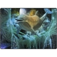 thumbnail image 1 of Coolnut Lightweight Carpet Mats, 5'3" x 4' Area Soft Rugs, Floor Mat Rug Home Decoration for Kids Room Living Room, 63"x 48" Dolphin On Abstract Background, 1 of 6