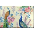 thumbnail image 1 of Coolnut Lightweight Non Slip Carpet Mats 60 x 39 inch (5'x 3'3"), Area Soft Rugs Floor Mat Rug Decoration for Kids Room Living Room Floral Peacock Flowers, 1 of 6