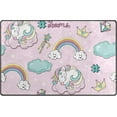 thumbnail image 1 of Coolnut Lightweight Non Slip Carpet Mats 60 x 39 inch (5'x 3'3"), Area Soft Rugs Floor Mat Rug Decoration for Kids Room Living Room Sleeping Unicorns Pop Art, 1 of 6