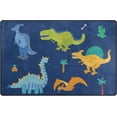 thumbnail image 1 of Coolnut Lightweight Soft Area Rugs 31x20 Inch, Colorful Dinosaurs Floor Mat Doormat for for Rooms Entrance Hardwood Floor Living Room Nursery Rugs, 1 of 6