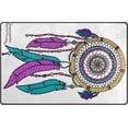 thumbnail image 1 of Coolnut Lightweight Soft Area Rugs 31x20 Inch, Dreamcatcher Colored Floor Mat Doormat for for Rooms Entrance Hardwood Floor Living Room 2'7" x 1'8"） Nursery Rugs, 1 of 6