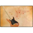 thumbnail image 1 of Coolnut Lightweight Soft Area Rugs 31x20 Inch, Guitar with Music Notes Floor Mat Doormat for for Rooms Entrance Hardwood Floor Living Room 2'7" x 1'8"） Nursery Rugs, 1 of 6