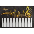 thumbnail image 1 of Coolnut Lightweight Soft Area Rugs 31x20 Inch, Piano Keys with Music Notes Floor Mat Doormat for for Rooms Entrance Hardwood Floor Living Room Nursery Rugs, 1 of 6