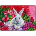 thumbnail image 1 of Coolnut Lightweight Soft Area Rugs 60 x 39 inch (5'x 3'3"), Bunny in The Garden Floor Mat for Kids Playing Room Hardwood Floor Living Room Nursery Rugs, 1 of 6