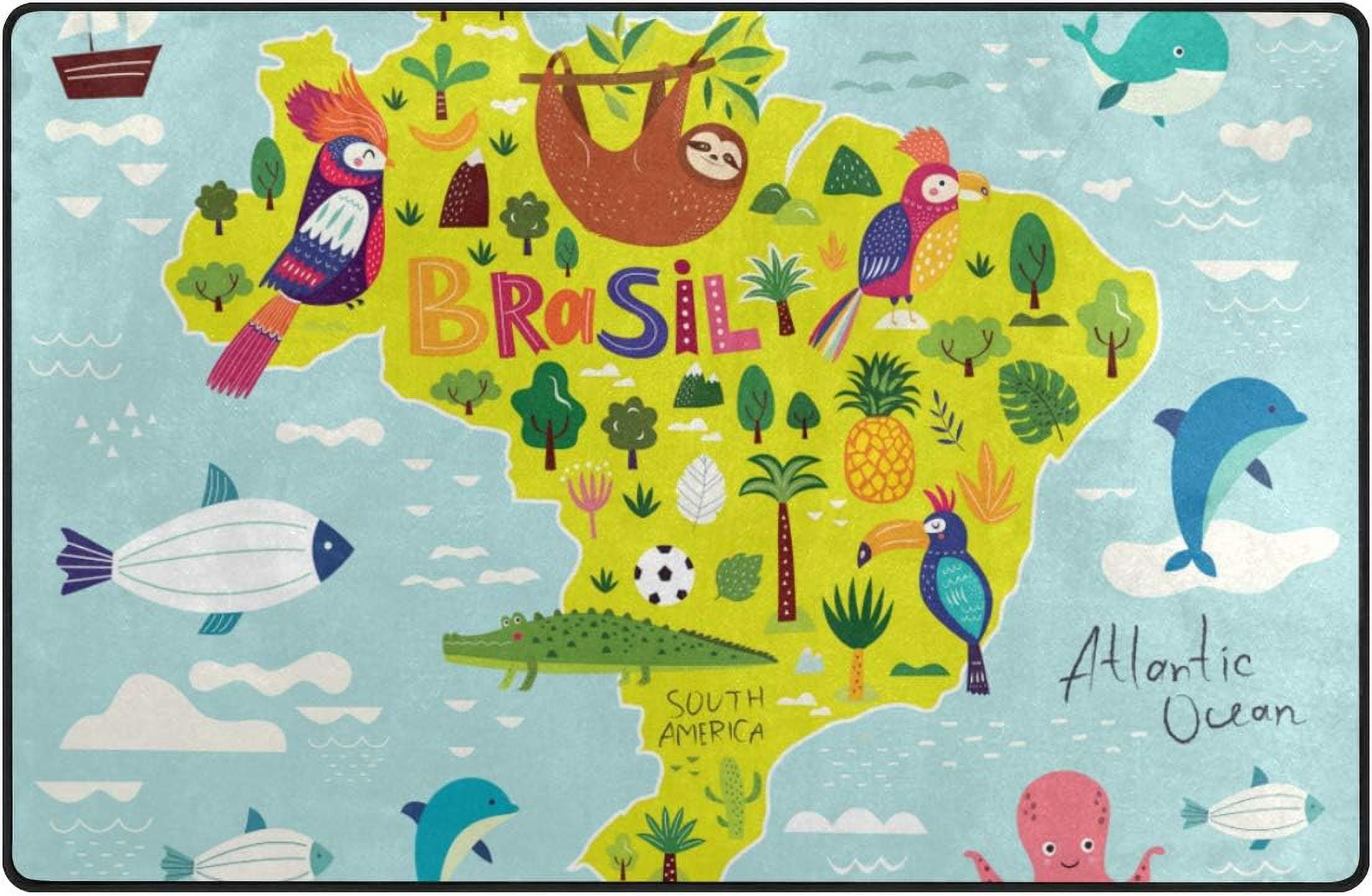 Coolnut Lightweight Soft Area Rugs 60 x 39 inch (5'x 3'3