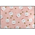 thumbnail image 1 of Coolnut Lightweight Soft Area Rugs 60 x 39 inch (5'x 3'3"), Cute Bear Flower Heart Floor Mat for Kids Playing Room Hardwood Floor Living Room Nursery Rugs, 1 of 6