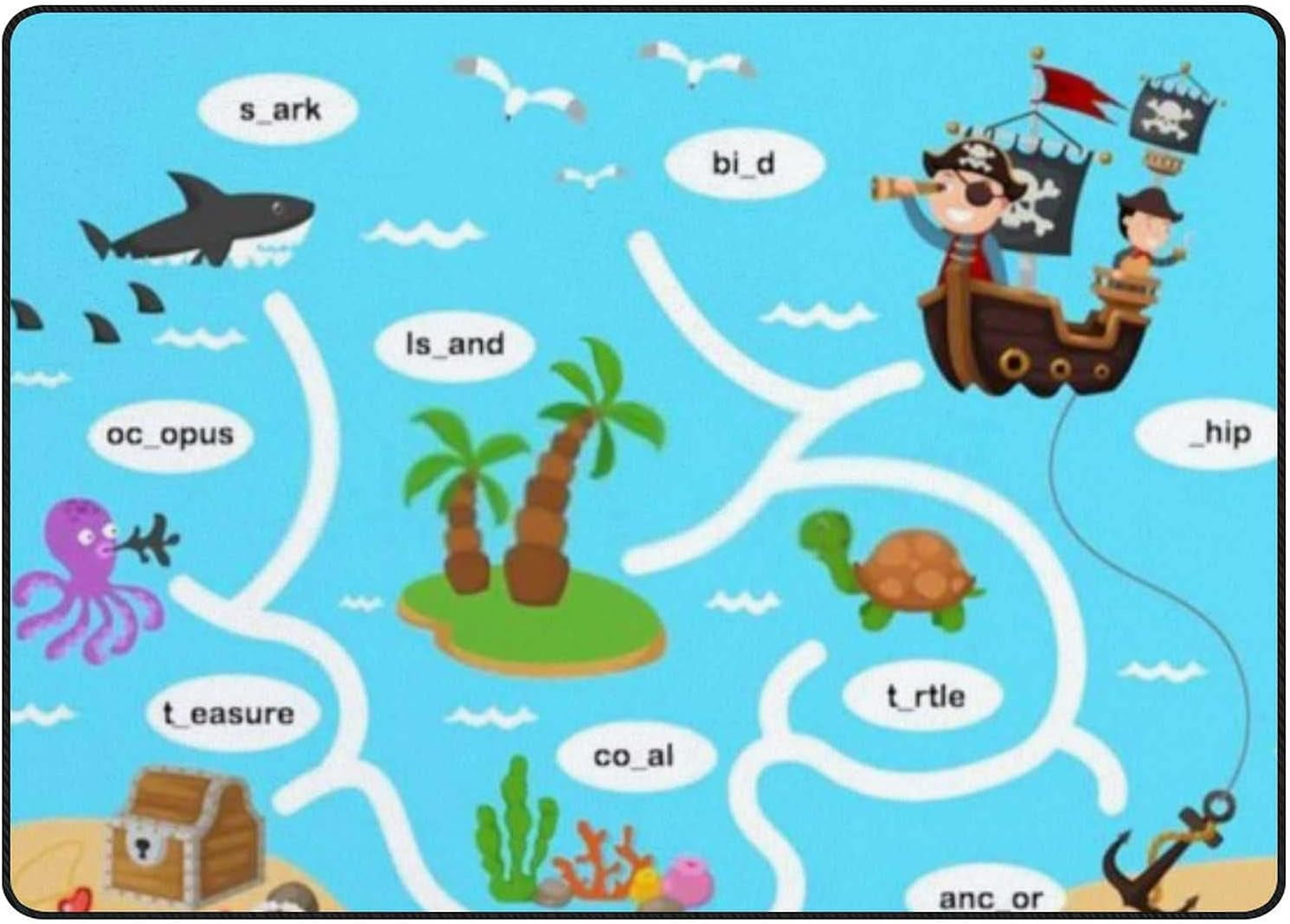 Coolnut Lightweight Soft Area Rugs 60 x 39 inch (5'x 3'3