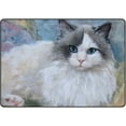 thumbnail image 1 of Coolnut Lightweight Soft Area Rugs 60 x 39 inch (5'x 3'3"), Portrait of Ragdoll Cat Oil Painting Floor Mat for Kids Playing Room Hardwood Floor Living Room Nursery Rugs, 1 of 6