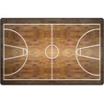 thumbnail image 1 of Coolnut Lightweight Soft Area Rugs 60 x 39 inch (5'x 3'3"), Vintage Hardwood Basketball Court Floor Mat for Kids Playing Room Hardwood Floor Living Room Nursery Rugs, 1 of 6