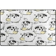 thumbnail image 1 of Coolnut Lightweight Soft Area Rugs 60 x 39 inch (5'x 3'3"), White Cows Floor Mat for Kids Playing Room Hardwood Floor Living Room Nursery Rugs, 1 of 6