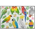 thumbnail image 1 of Coolnut Lightweight Soft Area Rugs 60x39 inch, Beautiful Parrot Floor Mat for Kids Playing Room Hardwood Floor Living Room Nursery Rugs, 1 of 6