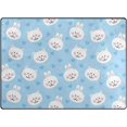 thumbnail image 1 of Coolnut Lightweight Soft Area Rugs 63 x 48 in, Rabbits and Kittens Floor Mat for Kids Playing Room Hardwood Floor Living Room Nursery Rugs, 5'3" x 4', 1 of 6