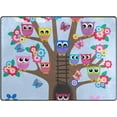 thumbnail image 1 of Coolnut Lightweight Soft Area Rugs 63 x 48 in, Tree Full of Owls Floor Mat for Kids Playing Room Hardwood Floor Living Room Nursery Rugs, 5'3" x 4', 1 of 6
