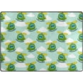 thumbnail image 1 of Coolnut Lightweight Soft Area Rugs, 80 x 58 inch（6'8" x 4'10"） Cute Planes Clouds Floor Mat for Kids Playing Room Hardwood Floor Living Room Nursery Rugs, 1 of 6