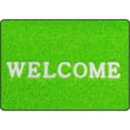 thumbnail image 1 of Coolnut Lightweight Soft Area Rugs Green Foot Scraper with Welcome Floor Carpet Mat for Kids Playing Room Hardwood Floor Living Room 63x48in, 1 of 6