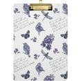 thumbnail image 1 of Coolnut Lilac Flower Clipboard, Acrylic Standard A4 Letter Size Clip Board with Low Profile Clip for Office, Classroom, Doctor, Nurse and Teacher, 12.5"x9", 1 of 7