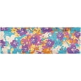 thumbnail image 1 of Coolnut Little Leave Flowers Valance Faux Linen Small Window Curtains Short Rod Pocket Valances for Kitchen, Living Room, Bathroom, Modern, 54" L x 18" W Home Decor, 1 of 6