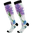 thumbnail image 1 of Coolnut Lotus Dragonfly Compression Socks for Women&Men Circulation-Best Support for Nurses,Running,Athletic-1 Packs, 1 of 7