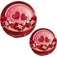 thumbnail image 1 of Coolnut Love Pot Holder Set of 2, Heat Resistant Round Cotton Hot Pads Table Mats Trivets for Hot Dishes/Pot/Bowl/Teapot/Hot Pot Holders, 7"+ 9", 1 of 6