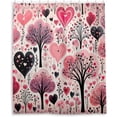 thumbnail image 1 of Coolnut Love Printing Shower Curtain Waterproof Washable Bathroom Shower Curtain Durable Polyester Cloth Fabric Bathroom Set with 12 Hooks, 60 x 72 inches Home Decor, 1 of 6