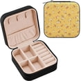 thumbnail image 1 of Coolnut Lovely Flower Small Jewelry Box, Travel Portable Square Jewelry Case for Ring, Pendant, Earring, Necklace Organizer Storage Holder Boxes Women Gifts, 1 of 7