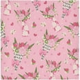 thumbnail image 1 of Coolnut Loving Rose Cloth Napkins Set of 6, Durable Printed Washable Table Napkins for Valentines, Weddings, Dinners Parties Home Decor, 20 x 20 Inch Washcloth Gift, 1 of 7