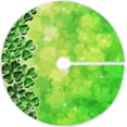 thumbnail image 1 of Coolnut Lucky Clover Christmas Tree Skirt 36", St. Patrick's Day Tree Skirt Double Layers Polyester Easter Tree Skirt for St. Patrick's Day Holiday Party Decoration, 1 of 6
