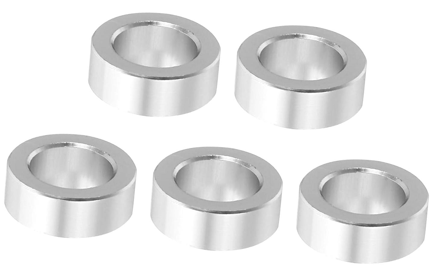 PATIKIL M8 Aluminum Spacers – 5 Pcs, 1/2" OD X 1-1/2" L, Black, For 5/16" Or M8 Screws, Bolts, Valves, And Machinery