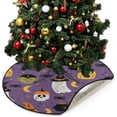 thumbnail image 1 of Coolnut Magic Spooky Cat Christmas Tree Mats Waterproof Tree Skirt, Halloween Kitten Witch Xmas Tree Stand Tray Mat Floor Protector Pad for Holiday Party Decoration, 28.3", 1 of 6