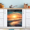 thumbnail image 1 of Coolnut Magnetic Dishwasher Stickers Sunset Kitchen Dishwasher Cover Sticker, Panel Decal Home Cabinet Appliances Stickers 20in W x 26in H Home Decor, 1 of 5