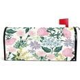 thumbnail image 1 of Coolnut Magnetic Mailbox Cover, Beautiful Flowers Leaves Pattern Post Mail Box Cover Mail Wraps Cover, Standard Size 20.7" L x 18" W, 1 of 5