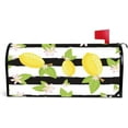 thumbnail image 1 of Coolnut Magnetic Mailbox Cover, Lemons On Black White Stripes Post Mail Box Cover Mail Wraps Cover, Standard Size 20.7" L x 18" W, 1 of 5