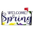 thumbnail image 1 of Coolnut Magnetic Mailbox Cover, Spring Season Floral Welcome Banner Post Mail Box Cover Mail Wraps Cover, Oversize 25.4" L x 20.78" W, 1 of 5