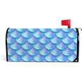 thumbnail image 1 of Coolnut Mailbox Cover Beautiful Mermaid Scales Post Mail Box Cover Magnetic Mail Wraps Cover Oversize 25.4" L x 20.78" W, 1 of 5