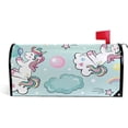 thumbnail image 1 of Coolnut Mailbox Cover Beautiful Unicorn Blowing Post Mail Box Cover Magnetic Mail Wraps Cover Standard Size 20.7" L x 18" W, 1 of 5