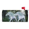 thumbnail image 1 of Coolnut Mailbox Cover Beautiful White Unicorns Post Mail Box Cover Magnetic Mail Wraps Cover Standard Size 20.7" L x 18" W, 1 of 5