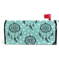 thumbnail image 1 of Coolnut Mailbox Cover Feathers Pattern Post Mail Box Cover Magnetic Mail Wraps Cover Standard Size 20.7" L x 18" W, 1 of 5