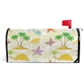 thumbnail image 1 of Coolnut Mailbox Cover Sea Island Elements Post Mail Box Cover Magnetic Mail Wraps Cover Oversize 25.4" L x 20.78" W, 1 of 5