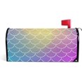 thumbnail image 1 of Coolnut Mailbox Cover Trendy Gradient Fish Scale Post Mail Box Cover Magnetic Mail Wraps Cover Standard Size 20.7" L x 18" W, 1 of 5