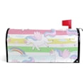 thumbnail image 1 of Coolnut Mailbox Cover Unicorns with Rainbow Waves Post Mail Box Cover Magnetic Mail Wraps Cover Standard Size 20.7" L x 18" W, 1 of 5