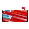 thumbnail image 1 of Coolnut Mailbox Cover Vector Abstract USA Flag Post Mail Box Cover Magnetic Mail Wraps Cover Oversize 25.4" L x 20.78" W, 1 of 5