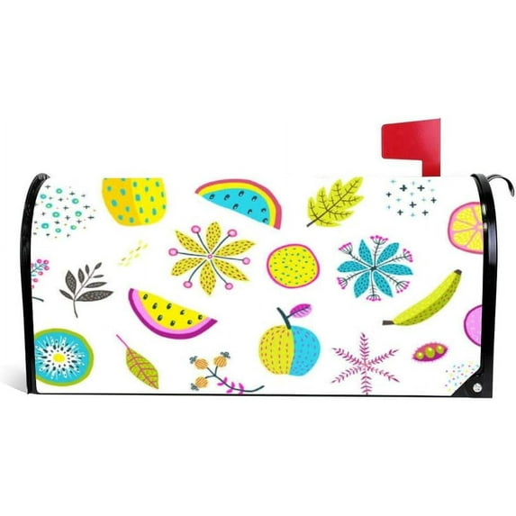Coolnut Mailbox Covers Magnetic Oversize Floral Fruits Vegetables Seasonal Mail Wraps for Home Outdoor Decor, 25.4"x20.78"