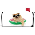 thumbnail image 1 of Coolnut Mailbox Covers Magnetic Standard Size Pomeranian Dog Inside of an Watermelon Inflatable Seasonal Mail Wraps for Home Outdoor Decor, 25.4"x20.78", 1 of 5