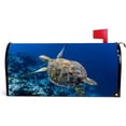 thumbnail image 1 of Coolnut Mailbox Covers Magnetic Standard Size Sea Turtle Swimming Above Coral Reef Seasonal Mail Wraps for Home Outdoor Decor, 25.4"x20.78", 1 of 5