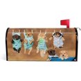 thumbnail image 1 of Coolnut Mailbox Covers, Magnetic Standard Size Staffordshire Terrier Puppies with Cat Hanging Seasonal Mail Wraps for Home Outdoor Decor, 20.7"x18.03", 1 of 5