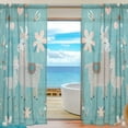 thumbnail image 1 of Coolnut Mama Llama and Baby Semi Sheer Curtains Window Voile Drapes Panels Treatment-55x78in for Living Room Bedroom Kids Room, 2 Pieces, 1 of 4