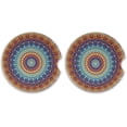thumbnail image 1 of Coolnut Mandala Car Coaster for Cup Holders, 2 Pack Absorbent Ceramic Car Cup Coasters Universal Vehicle Non-Slip Car Cup Holder Coaster Home Decor Gifts, 1 of 6