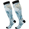 thumbnail image 1 of Coolnut Marble Compression Socks for Men & Women 1 Pack, Knee High Stockings for Running, Sport, Hiking & Travel, 1 of 6