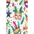 thumbnail image 1 of Coolnut Mardi Gras Carnival Mask Feathers Kitchen Dish Towel Set 6Pcs,Dishcloths Sets Fast Drying Kitchen Towels Tea Towels Gift Set for Drying Cleaning Cooking Baking244 Wash cloth, 1 of 7