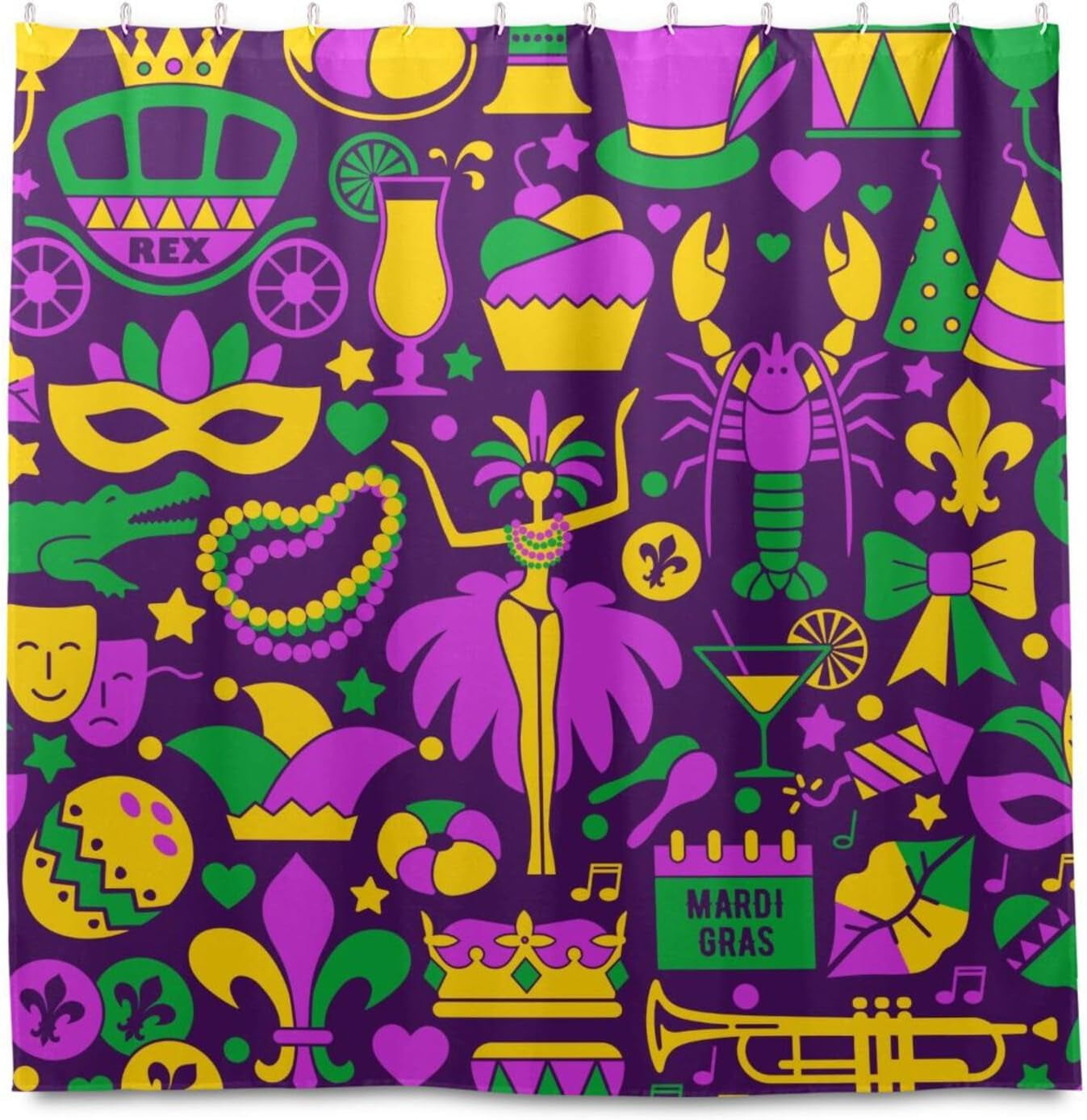 mardi gras carnival bathroom